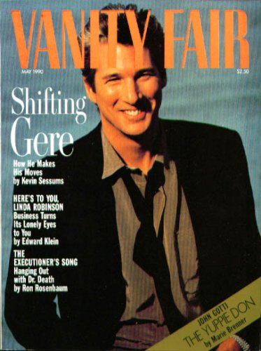 Vanity Fair Magazine May 1990 Richard Gere (Single Back Issue)