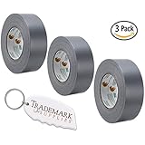 3 Pack Of Duck Brand Duct Tape: 1.88 Inches By 55 Yards Long Durable Strong For All Surfaces With Heat And Moisture Resistance -Plus Utility Knife From Trademark Supplies Model TS-20