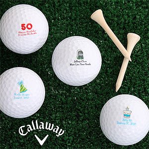 Personalized Golf Balls Birthday Gift  TopFlite Set