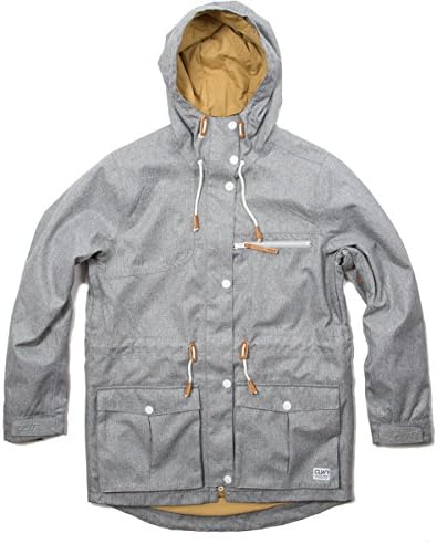 CLWR Up Parka - Women's Grey Melange/White Snaps, XL