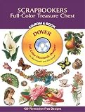 Produkt-Bild: (SCRAPBOOKERS FULL-COLOR TREASURE CHEST CD-ROM AND BOOK WITH CDROM ) By Dover Publications Inc (Author) Paperback Published on (08, 2003)