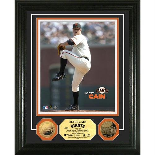 San Francisco Giants Matt Cain 24KT Gold Coin Photomint