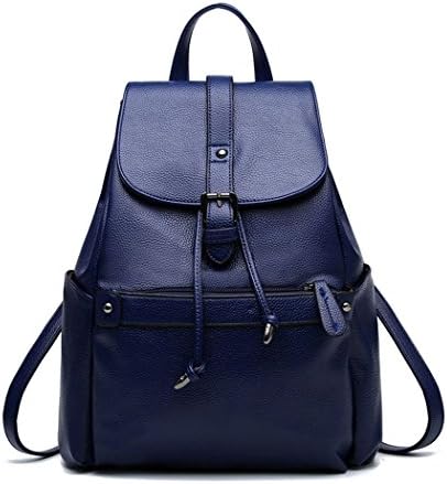 iMaySon(TM) Women's Gentlewomanly Simple Classical Student Leather Backpack Travelling Bag(Navy)
