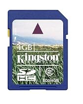 Kingston, 4 GB SD Secure Digital Flash Memory Card SD/HC (Retail Package)