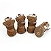 ETOPSTECH Winter Snow Warm Walking Detachable Closure Puppy Dog Shoes Booties Boots Brown 2 Pairs XXS