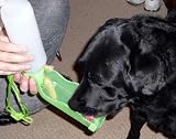 Dog Water Bottle - Green Handi Drink 17 oz. - The Portable, Spill-Proof Way to Keep Pets Hydrated