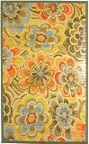 Laser Printed Split Bamboo 3' x 5' Veranda Rug
