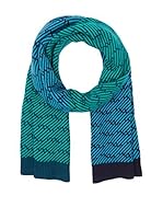 Marc by Marc Jacobs Bufanda Lana Slash Chevron (Turquesa / Azul / Verde)