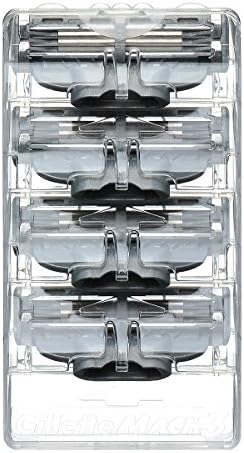Healtek Replacement Razor Refill Cartridges for Mach 3 (4 Count)