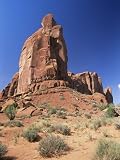 Towering Cliffs, Monument Valley, Border of Arizona and Utah, United States of America (U.S.A.) Photographic Poster Print by Ruth Tomlinson, 30x40