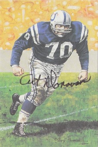 Autographed/Hand Signed Goal Line Art Gla Card Art Donovan Colts