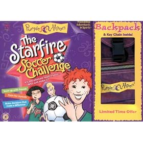 Purple Moon - The Starfire Soccer Challenge - Gift Set with Backpack and Keychain