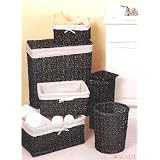 Wicker Works 6-pc. Hamper set Walnut by