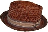 Scala Classico Rush Straw Porkpie Deluxe Weave Stingy Brim MS173