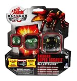 Bakugan Gundalian Invaders S3 Super Assault Bakucyclone black with 1 Bakugan Super Assault, 2 Ability Cards and 1 Metal Gate Card (#20037299)IMAGE
