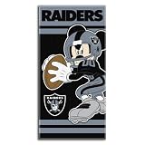 Oakland Raiders NFL Emblem Fiber Reactive Beach Towel