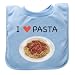 Green Sprouts Eco-friendly  Favorite Food Bib, Light Blue Pasta