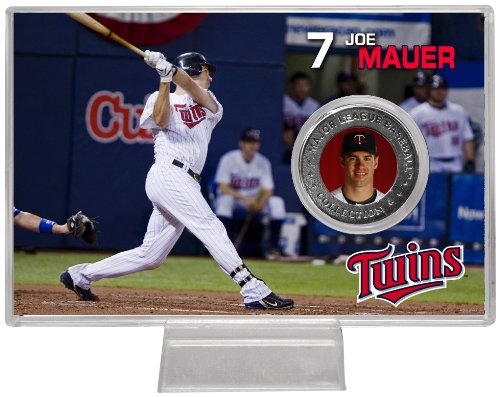 Highland Mint MLB Minnesota Twins Joe Mauer Silver Coin Card