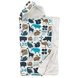 DwellStudio Baby Gio Hooded Towel, Aqua