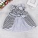 Goodtrade8 Gotd Baby Girls Sunsuit Outfit Stripe Backless Dress + Brief Infant Clothes (18M, Navy)