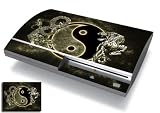 Bundle Monster Vinyl Skins For Sony Playstation PS3 Game Console - Cover Faceplate Protector Sticker Art Decal Accessory - Ying Yang Dragon Tiger
