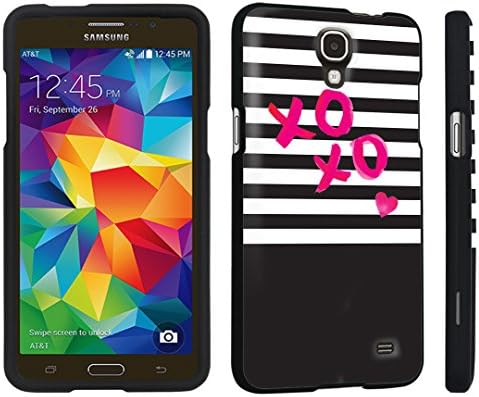 DuroCase ® Samsung Galaxy Mega 2 Hard Case Black - (XOXO Love)