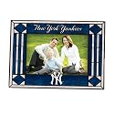 New York Yankees Art Glass Horizontal Frame