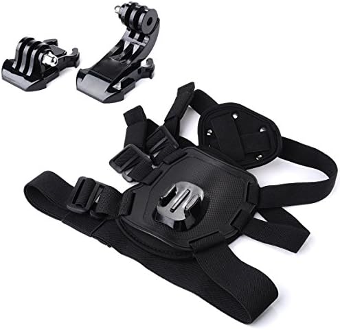 VolksPro Dog Harness for GoPro Hero 4 Hero 3+ Hero 3 2 GoPro Hero Camera,Compatible with Xiaomi Yi Action Camera and SJ Sport Camera: Dog Harness(Fetch,Dog Strap)+J-Hook+Quick Release Buckle