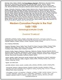 Western Canadian People In The Past 1600-1900 - Genealogical Master Charts