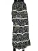 Bohemian Cotton Black Floral Print Long Gypsy Skirt Clothing for Women
