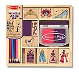 Melissa & Doug Wooden Princess Stamp Set