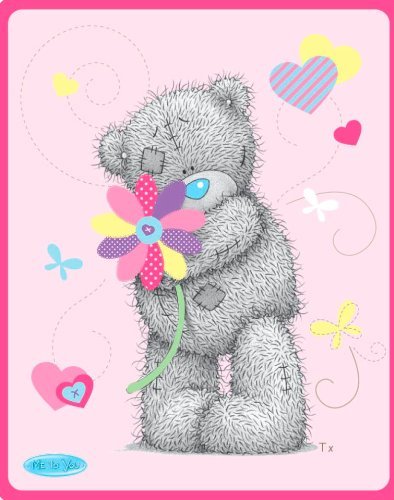 Me To You Daisy Pink Fleece Blanket Throw 100% OFFICIAL