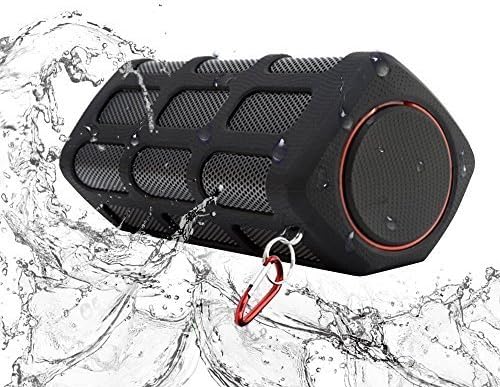 Domon® Waterproof,Dustproof and Shockproof outdoor Power Bank Portable Shower Stereo wireless Bluetooth Speaker with CSR 4.0 -The Best Or Nothing! Designed By Domon® in Germany-S400(Black)