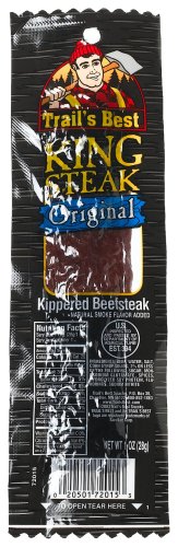 Trail's Best Original King Steak Kippered Beef, 1-Ounce Packages (Pack of 24) by Dried Beef