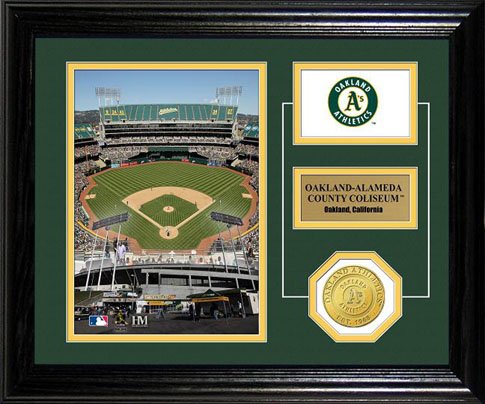 Highland Mint MLB Oakland Athletics Oakland-Alameda County Coliseum Desktop Photo Mint