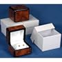 3 Earring Amber Burl Stain Wood Gift Boxes Jewelry Box