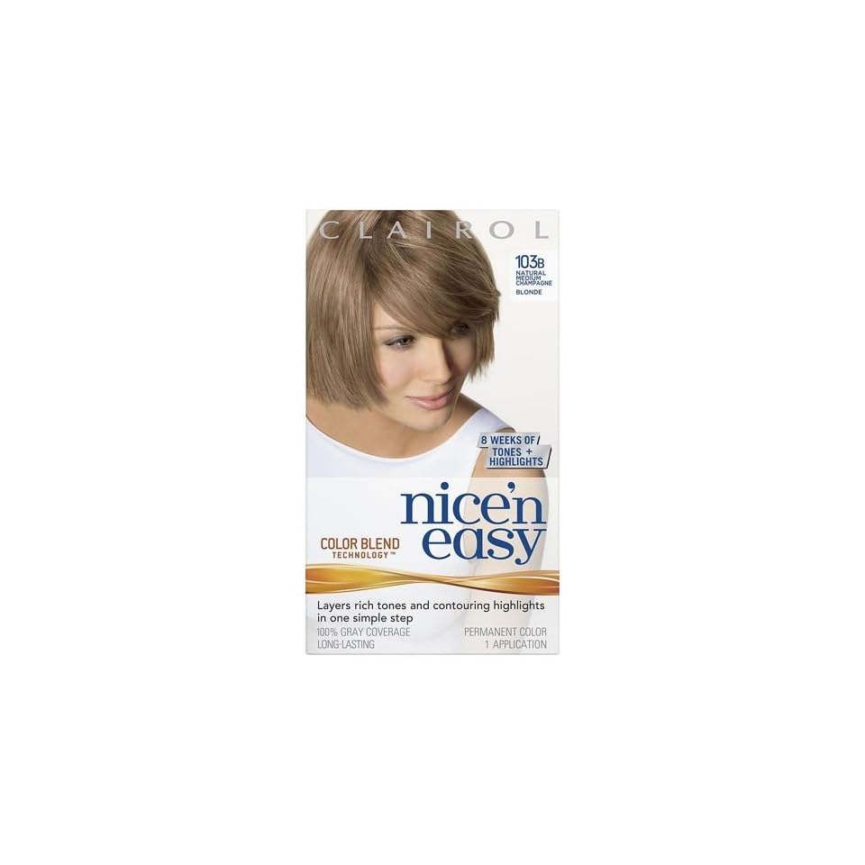 Clairol Nice N Easy Hair Color Natural Medium Champagne Blonde