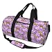Purple Horses Duffle Bag