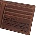 Leather Wallet for Son, Engraved Wallet for Son, Personalized Gifts for Son from Mom, Son Graduation Gifts, Deployment Gifts, Birthday Gifts for Son, Gifts to Son from Mom