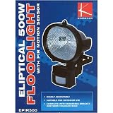 Outdoor Living : 500w Eliptical Floodlight Security Light With PIR
