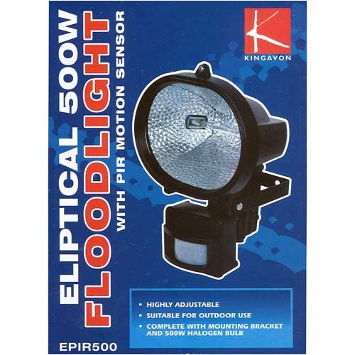 Childrens Toyshop   : 500w Eliptical Floodlight Security Light With PIR