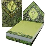 Y Monogram Punch Studio Paisley 75-Page mini notepad - magnetic closure jewel on tab
