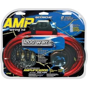 Amazon.com : Scosche KPA6 1200 WATT 6GAUGE WIRING KIT FOR SINGLE AMPS