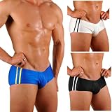 Mens Side Stripe Bikini Brief Swimsuit By Gary Majdell Sport