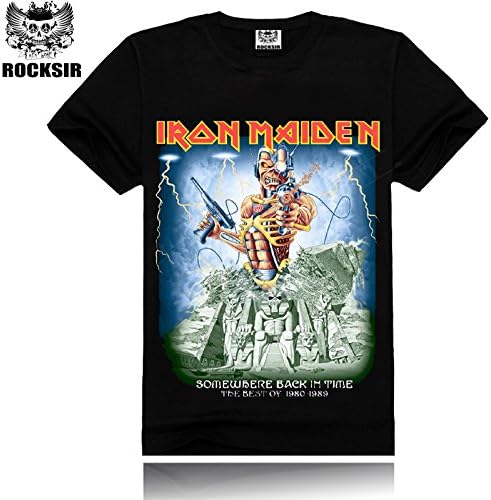 Rock Mens 3D Printing Iron Maiden T Shirts Plus Size XXXL