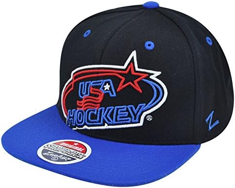 USA Hockey Zephyr Xray Adjustable Snapback Two Tone Hat Cap