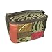 Kenneth Cole Reaction Large Cosmetic Case Makeup Bag Kit (KC-965166-Brown Patchwork)