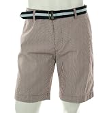 Club Room Striped Belted Shorts