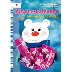 Adventskalender aus Papier, Filz & Holz