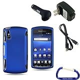 Gizmo Dorks Rubber Hard Case (Blue) and Charging Bundle with Carabiner Key  ....